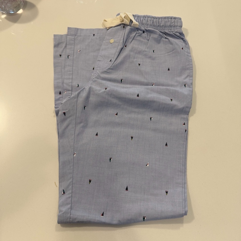Joe Fresh’ Light Blue Drawstring Waist Lounge Pants with Tiny Sailboat Details